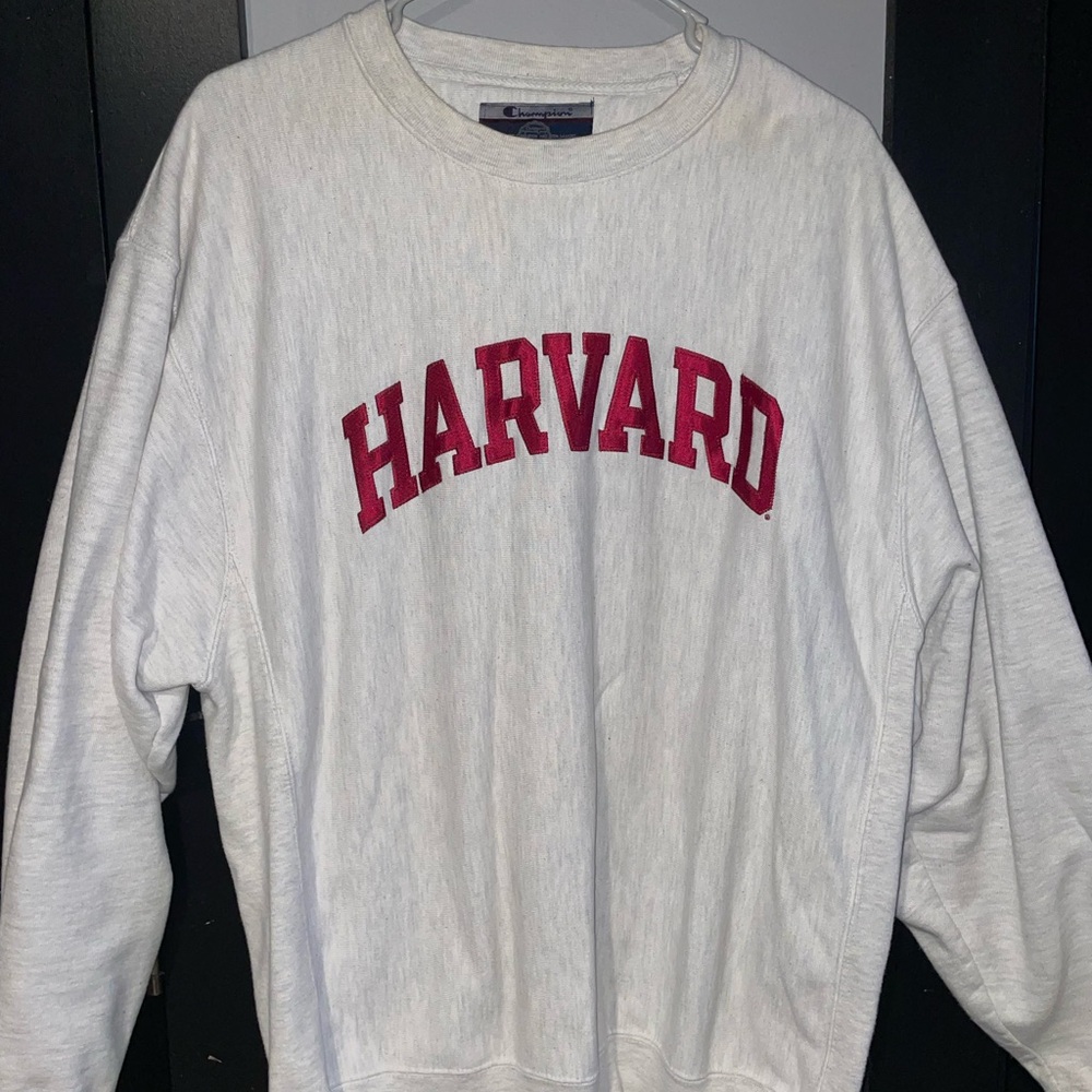 Harvard Light Gray Crewneck